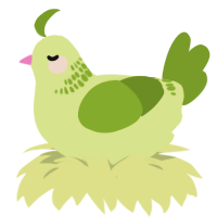 A lemon and chartreuse chicken with a neck-band pattern