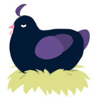 A tumblr and overcast chicken