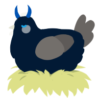 A tumblr and grey chicken