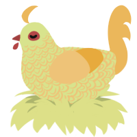 A lemon and honey chicken with a double-lace pattern