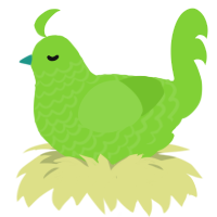 Spear-Mint, a grass chicken with a lace pattern