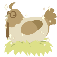 Old Gold, a mist and ash chicken with a head pattern