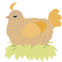 (unnamed), a beige and honey chicken with a lace pattern