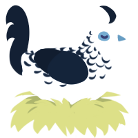 A white and tumblr chicken with a half-lace pattern