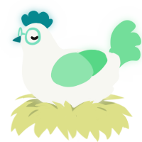 Gurtrude, a white and spring chicken