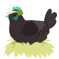 A silver chicken with a lace pattern
