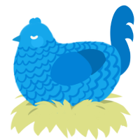 XYX 1mod clone, a sky and sapphire chicken with a lace pattern