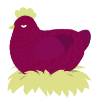 (unnamed), a maroon and wine chicken with a lace pattern