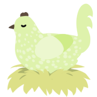(unnamed), a apple chicken with a speckle pattern