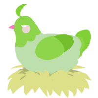 (unnamed), a gluppy and grass chicken with a head pattern