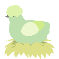 Beep, a gluppy and apple chicken