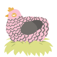 (unnamed), a rose and grey chicken with a lace pattern