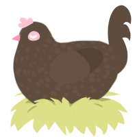 (unnamed), a bark chicken with a speckle pattern