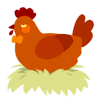 A bark and overcast chicken