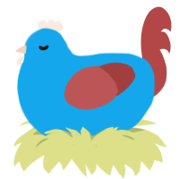 jockey, a sky and red chicken