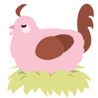 Milkshake, a rose and russet chicken