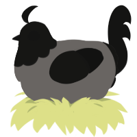 (unnamed), a grey and black chicken with a head pattern
