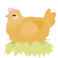 Beehive, a honey chicken with a head pattern