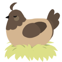 (unnamed), a beige and bark chicken with a head pattern