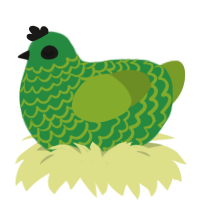 monster energy, a viridian and chartreuse chicken with a lace pattern