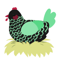 (unnamed), a sable and spring chicken with a lace pattern
