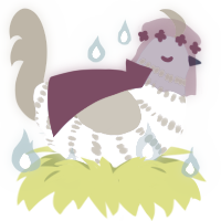 Turnip, a lilac and gold chicken with a bar pattern