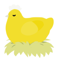 peep, a yellow chicken