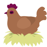 (unnamed), a brown chicken