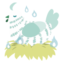 Frost Flower WIP, a bark and crimson chicken with a bar pattern
