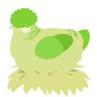 gooseberry, a lemon and grass chicken with a neck-band pattern