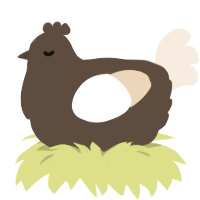 Cyrus, a bark and cream chicken