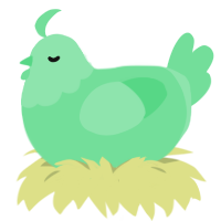 Spring, a spring chicken with a head pattern