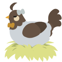 WIP Enanan, a mist and bark chicken with a head pattern