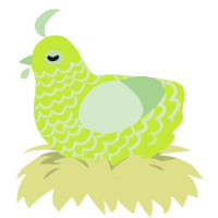 (unnamed), a lime and gluppy chicken with a lace pattern