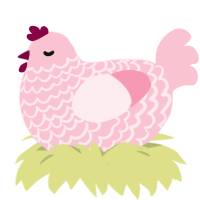 (unnamed), a rose chicken with a lace pattern