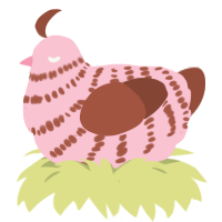 creche turn, a rose and russet chicken with a bar pattern