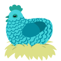 GetInto Hypnosis Mic, a aqua and sea chicken with a lace pattern