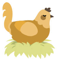 cookie butter, a gold and honey chicken with a head pattern