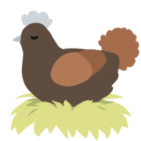 (unnamed), a bark and brown chicken