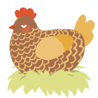 (unnamed), a brown and honey chicken with a lace pattern