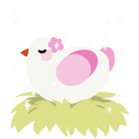 Pink Scare, a white and pink chicken