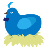 A sapphire and sky chicken
