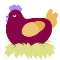 A maroon and honey chicken
