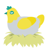 (unnamed), a mist and yellow chicken with a head pattern