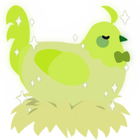 Cav Jr, a lemon and lime chicken with a head pattern