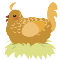 Cream Cheese Danish, a gold and honey chicken with a half-lace pattern