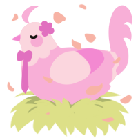 Lavender Cupcake, a lavender chicken with a head pattern
