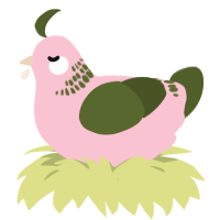 (unnamed), a rose and olive chicken with a neck-band pattern
