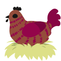 (unnamed), a russet and maroon chicken with a bar pattern