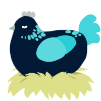 (unnamed), a tumblr and aqua chicken with a neck-speckle pattern